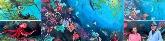 New Mural at Bandon Fisheries Warehouse