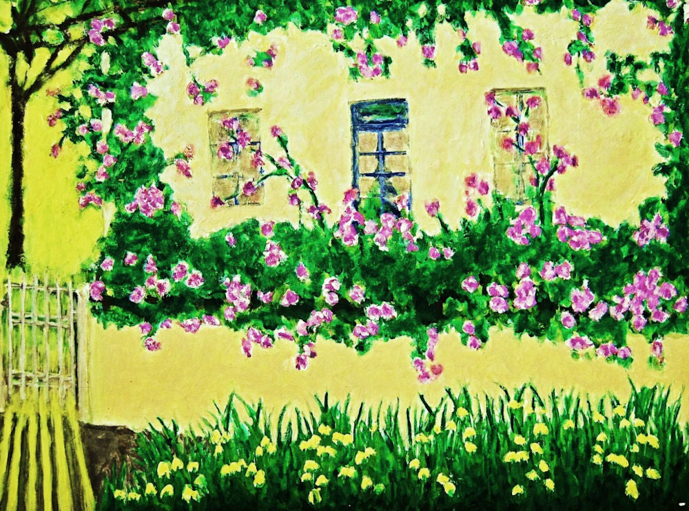 French House Garden in the Morning