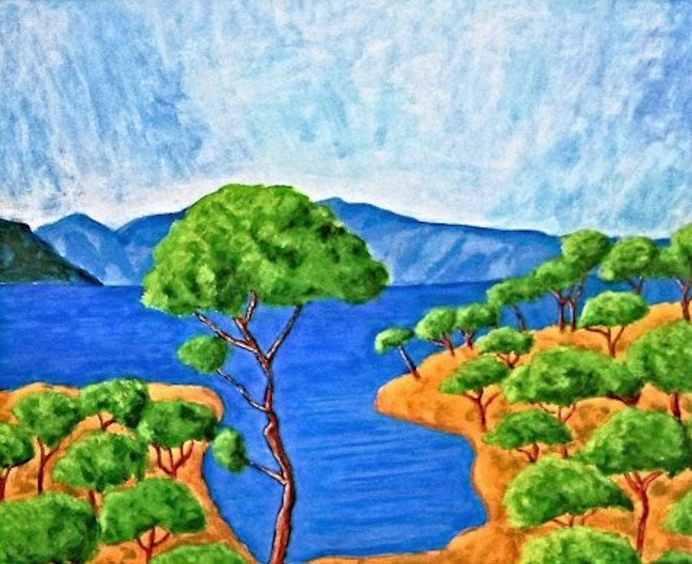 Provence - Umbrella Pines on the Coast