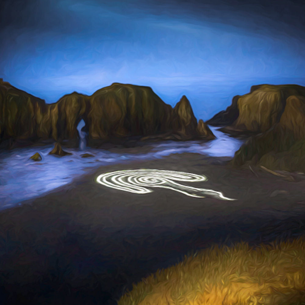 Nighttime Light Painting at Elephant Rock