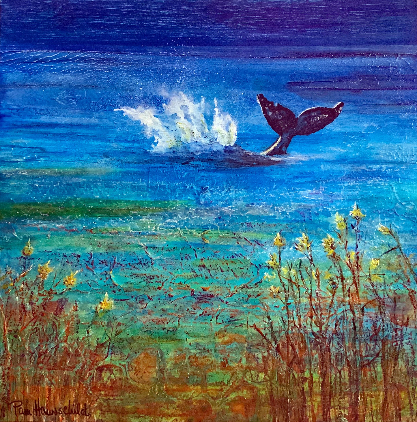 Evening Whale Dive