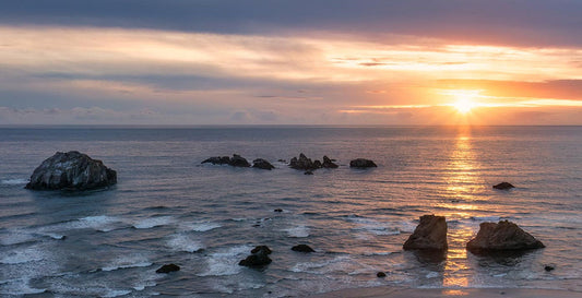 Bandon Sunset Aerial