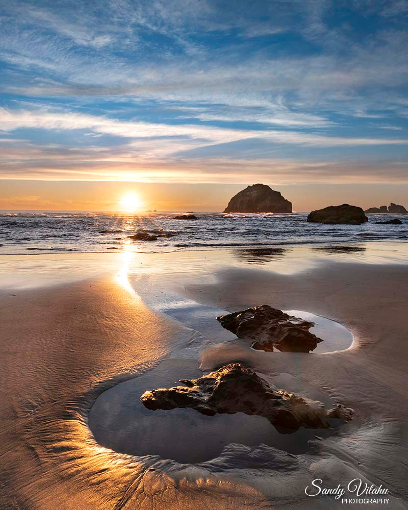 Face Rock Sunset