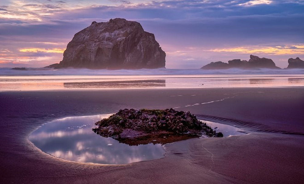 Face Rock at Dusk