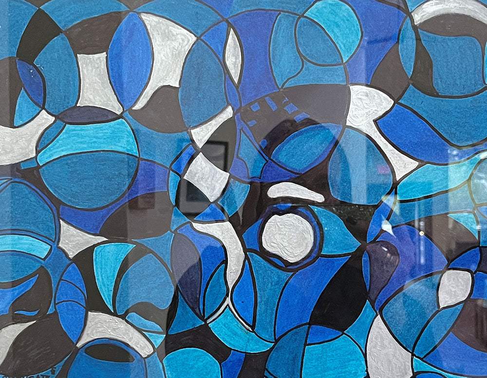 Blue and Black