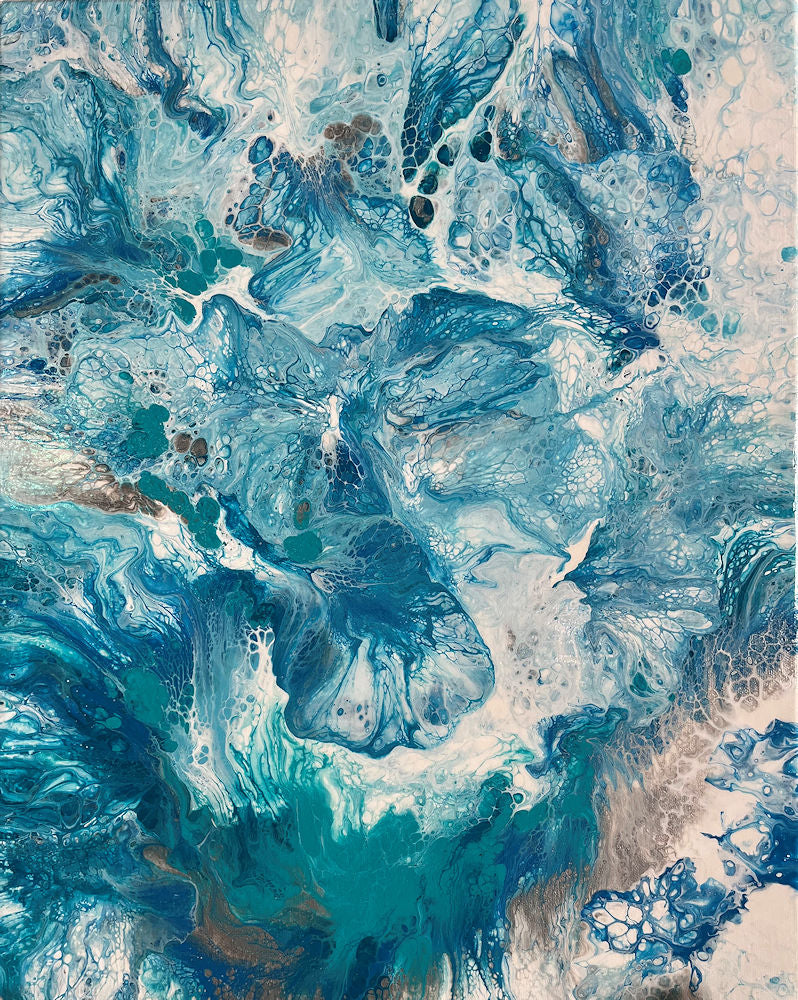 Teal & White 1