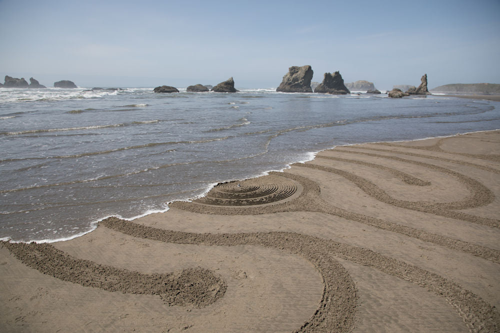 Beach Labyrinth from Above